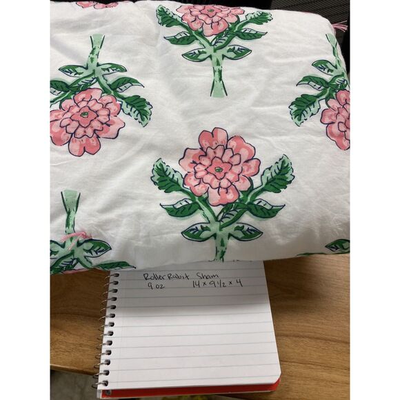 Pottery Barn Roller Rabbit Rosebud Reversible Quilted Cotton Standard Sham NWOT - Picture 9 of 10